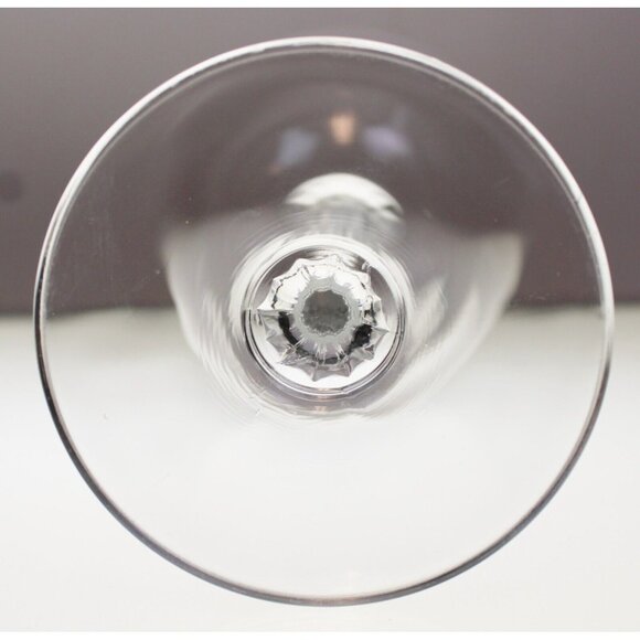 Clear Wine Glass Crystal Goblet Ribbed Column Stem Barware Red White Tableware - Picture 8 of 8